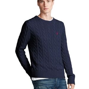 mens 4XL Ralph Lauren Polo Mens polo dark blue sweater Men's big and tall 4XL